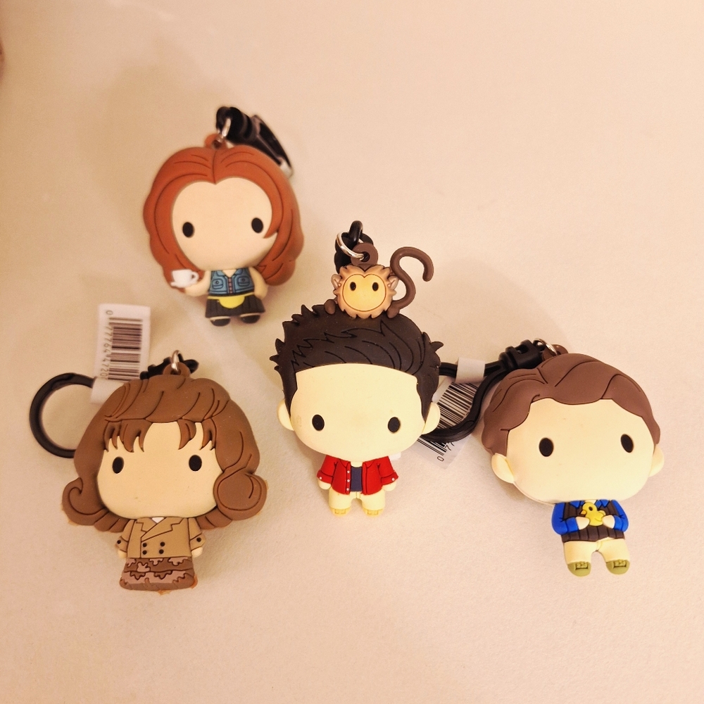 NWT "FRIENDS" Characters Bag Clip Set Adorable Memorabelia